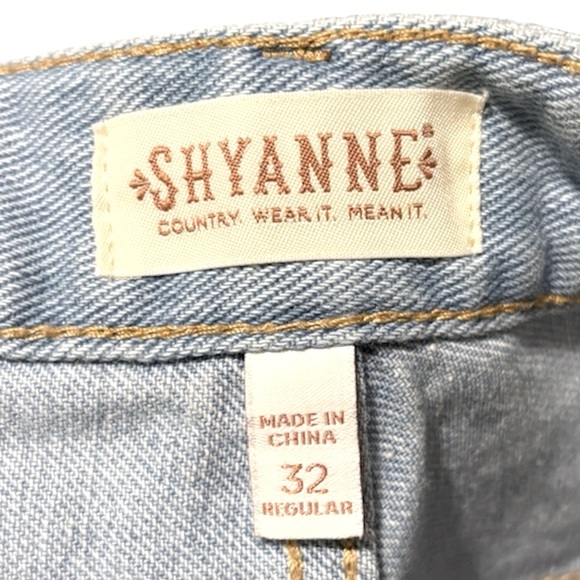 Shyanne Bell Bottom Jeans - Light and Dark Blue - Picture 15 of 16